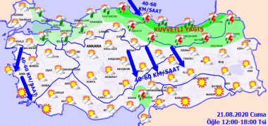 Kuvvetli rüzgar uyarısı! 21 Ağustos Cuma hava durumu - Sayfa 3