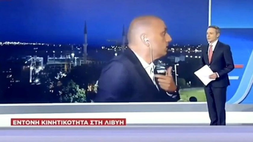 A Haber muhabiri Yunanistan'da olay oldu! video izle