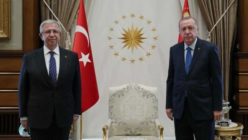 Erdoğan, Mansur Yavaş'la görüştü