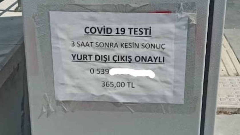 Ankara'da koronavirüs testleri karaborsada !