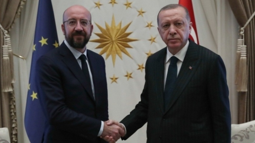 Erdoğan, AB Konseyi Başkanı Charles Michel ile görüştü