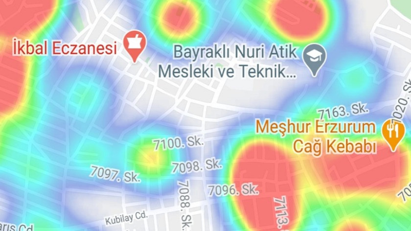 İşte İzmir'in ilçe ilçe koronavirüs haritası