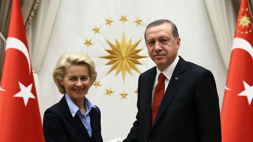 Erdoğan, AB Komisyonu Başkanı Ursula Von der Leyen ile görüştü