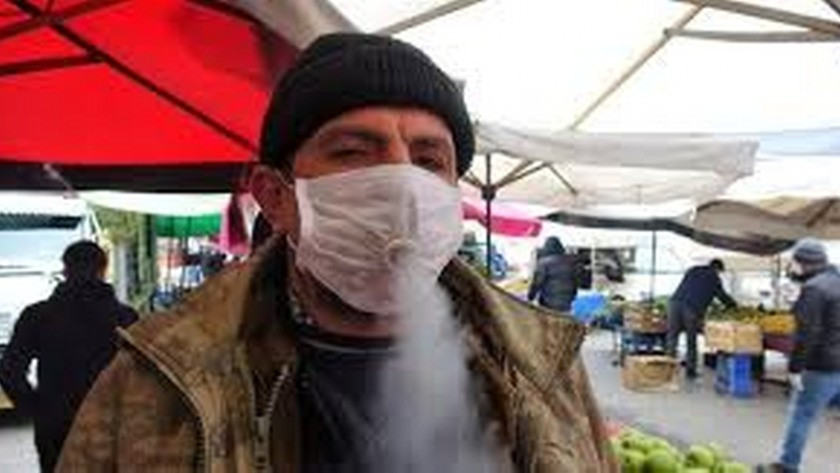 Kütahya'da maskeyi aşağı indrirerek sigara içmek yasaklandı!