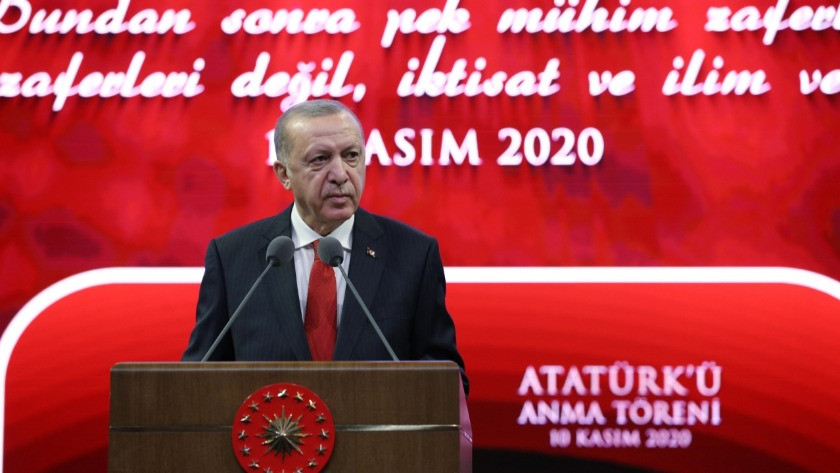 Cumhurbaşkanı Erdoğan'dan Atatürk'ü anma töreninde önemli açıklamalar