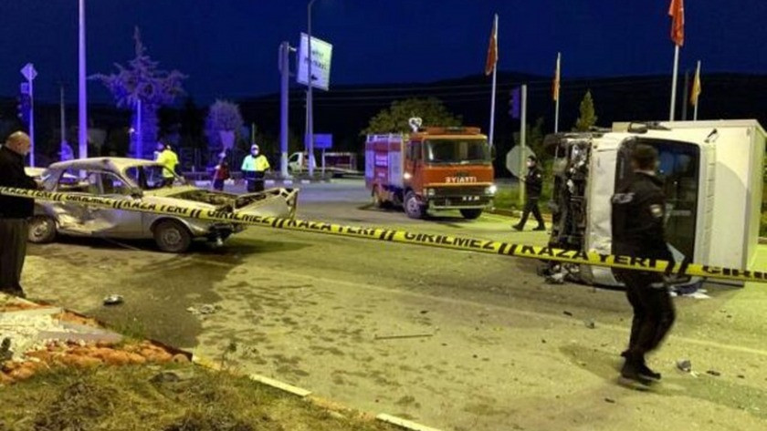 Isparta'da feci kaza sonu 1 kişi hayatını kaybetti