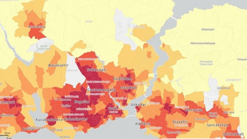 İstanbul koronavirus kırılganlık haritası ortaya çıktı!