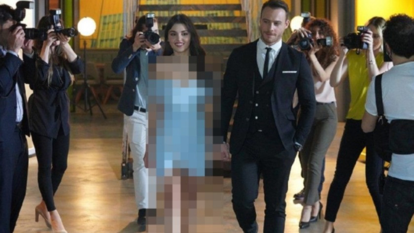 Yeni Akit, Fox TV'de Hande Erçel'in kıyafetini sansürledi