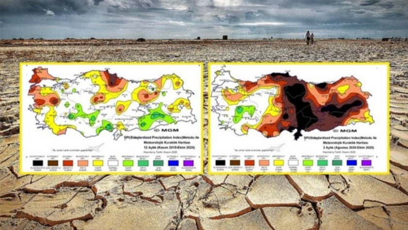 Türkiye'de kuraklık tehlikesi ! İşte korkutan harita...