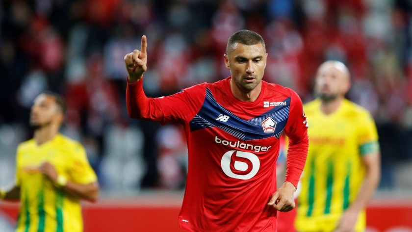 Burak Yılmaz, Lille'i 2 golle galibiyete taşıdı
