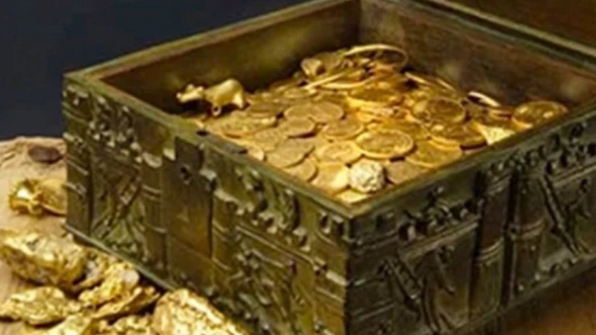 1 milyon dolarlık altın sandığı bulundu