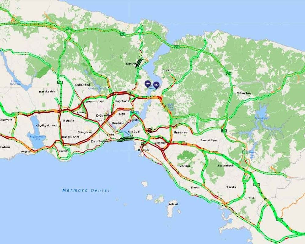 Sokağa çıkma yasağına saatler kala İstanbul trafiği kilitlendi - Sayfa 3