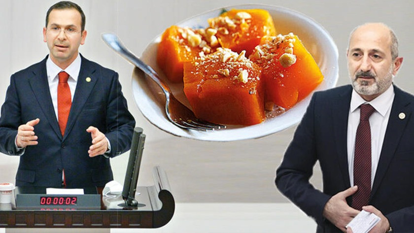 Meclis'te kabak tatlısı gerilimi: 'Vallahi kuru fasulye - pilav yedim'