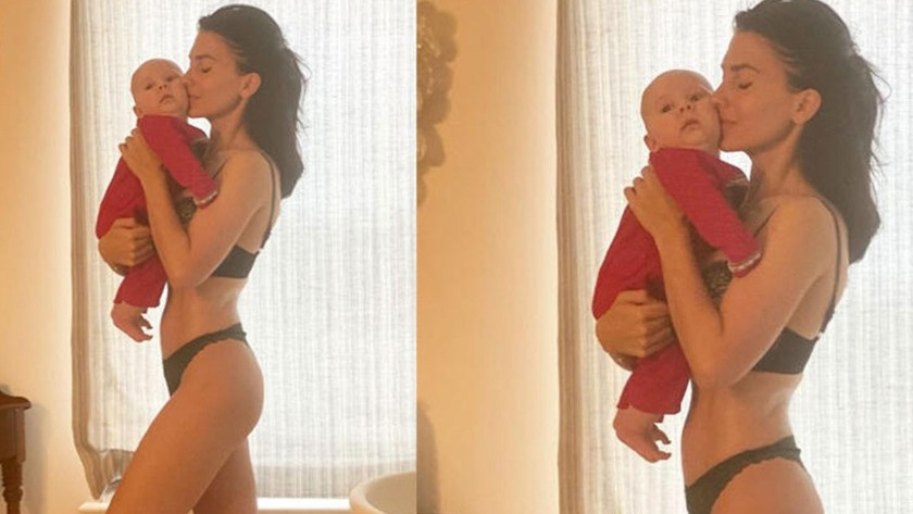 Hilaria Baldwin'in fiziği sosyal medyayı salladı !