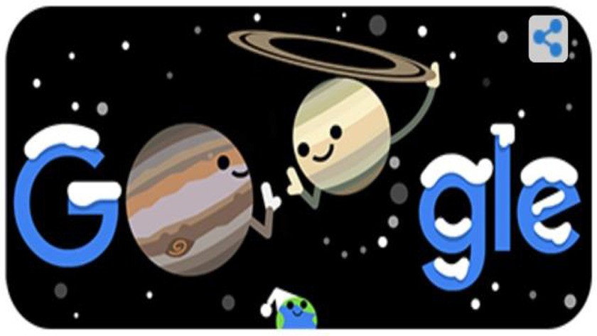 21 Aralık 2020 Kışı ve Çifte Gezegen Google'da Doodle oldu! 21 Aralık'ta ne oldu? Neden Doodle oldu?