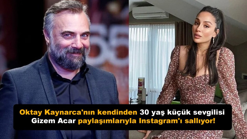 Oktay Kaynarca'nın sevgilisi Gizem Acar Instagram'ı sallıyor!