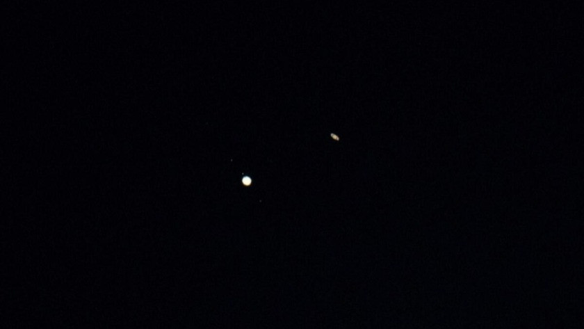 Jüpiter ve Satürn'ün 'büyük buluşması' ilk kez çıplak gözle izlendi