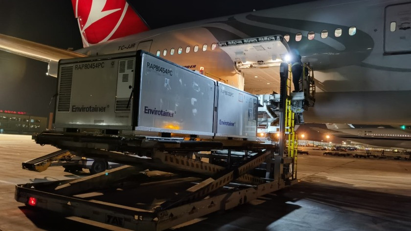 Koronavirüs çin aşılarını taşıyan uçak Ankara’ya iniş yaptı!