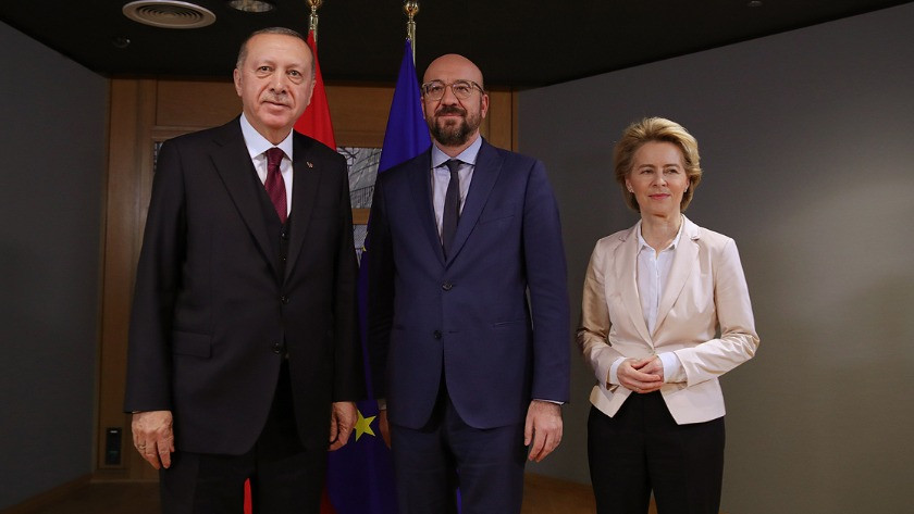 Erdoğan, AB Komisyonu Başkanı Ursula von der Leyen ile görüştü