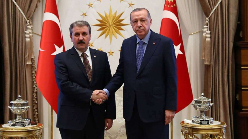 Erdoğan, Meclis Başkanı Şentop ve BBP lideri Destici'yi kabul etti