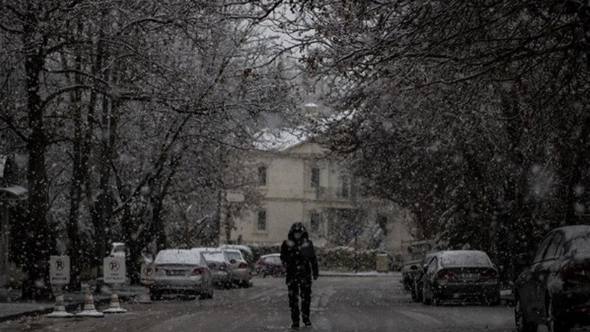 Ankara'da lapa lapa kar yağışı başladı !