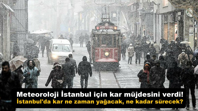 Meteoroloji İstanbul için kar müjdesini verdi! Ne zaman kar yağacak?