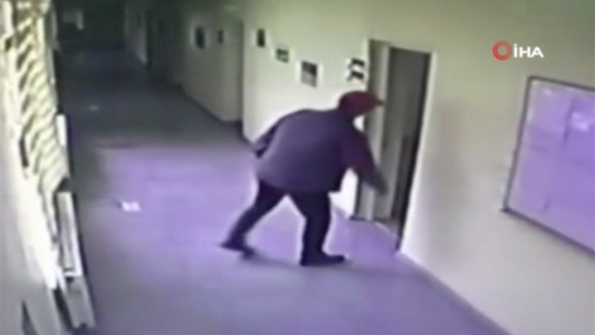 Hastahane faresi hırsız kameralara yakalananınca yakayı elelerdi!
