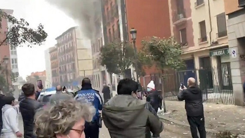 İspanya'nın başkenti Madrid'de patlama