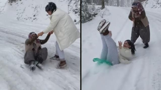 Hanife Gürdal ve ailesinin kar macerası hastanede bitti - Sayfa 4