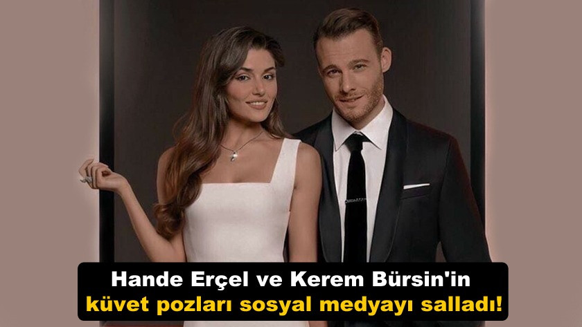 Hande Erçel ve Kerem Bürsin'in küvet pozları sosyal medyayı salladı!