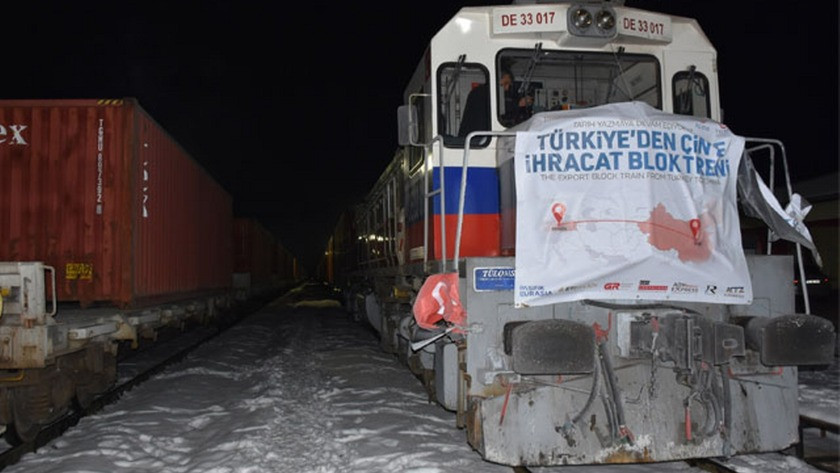 Türkiye'den Çin'e yapılan bor ihracatında ilk tren Sivas'a ulaştı