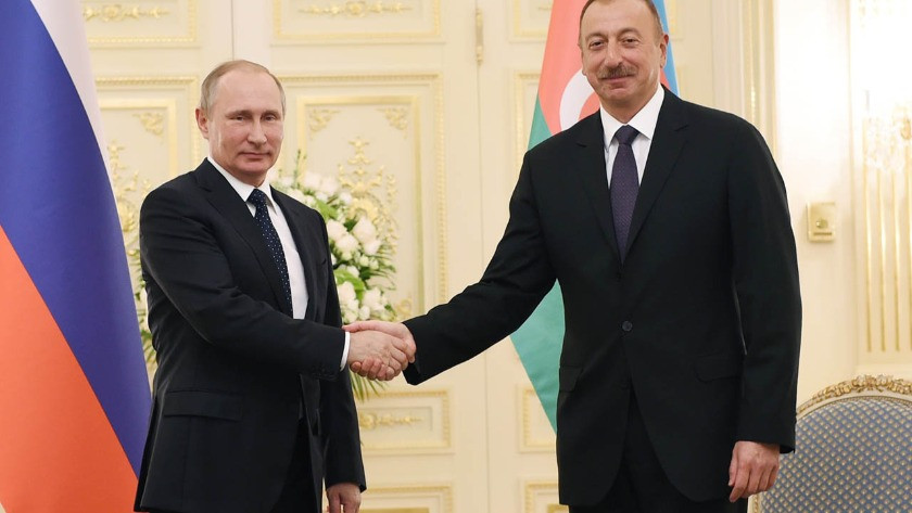 Putin ve İlham Aliyev'den Türk-Rus Ortak merkezi görüşmesi