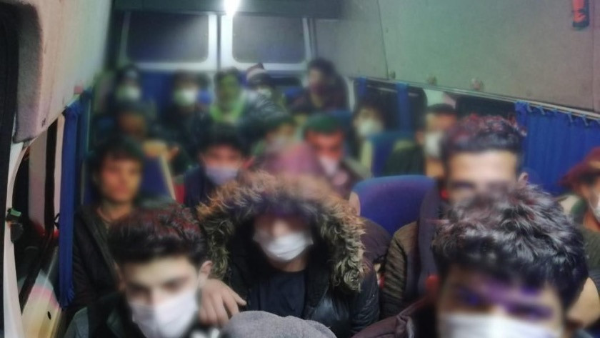 Eskişehir’de 63 kaçak göçmen yakalandı