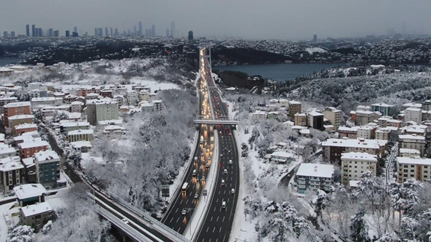 İşte İstanbul'da kar yağışı ile ilgili AKOM'dan ilçe ilçe kar kalınlıkları
