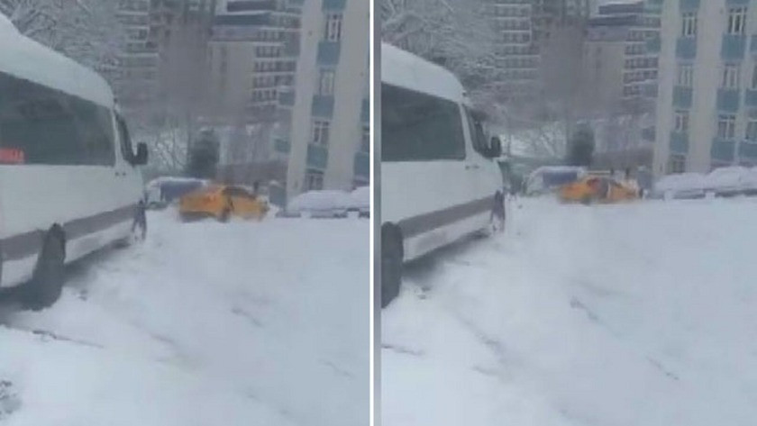 İstanbul'da feci kar kazası