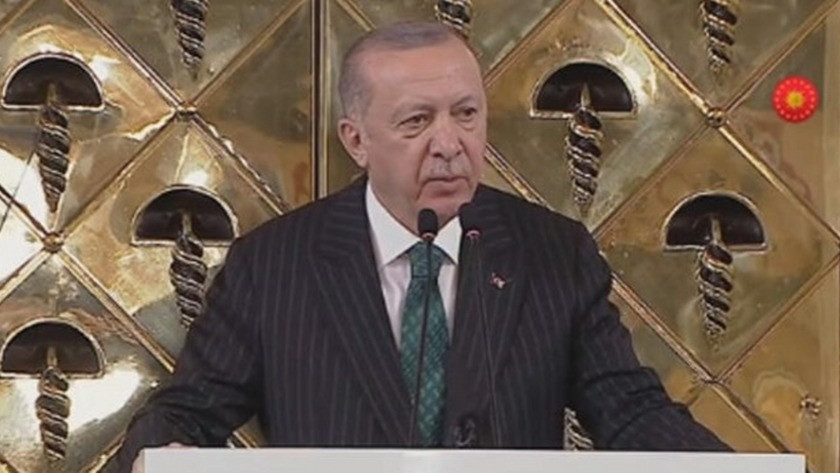 Erdoğan’dan 100. Yılında İstiklal Marşı Sergisi açılışında konuştu