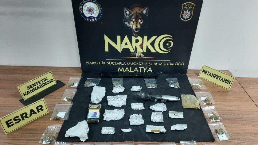 Malatya'da uyuşturucu ticaretine 4 tutuklama