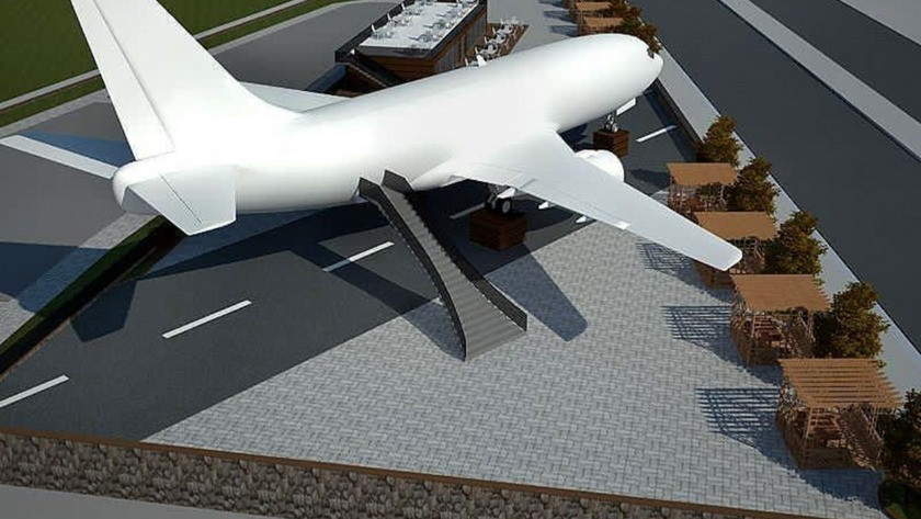 Trabzon'da kaderine terk edilen yolcu uçağı pide salonu olacak
