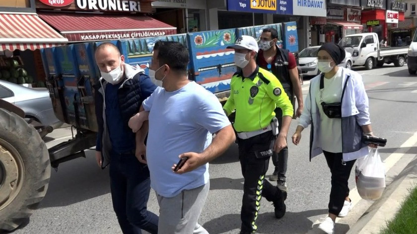 Sakarya'da ceza yiyen karı-koca polise bağırarak, bela okudu