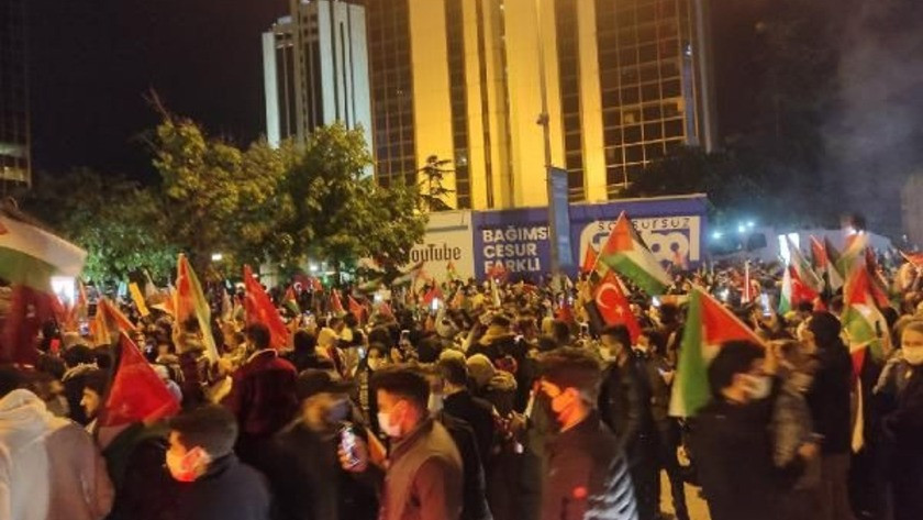 İsrail, Türkiye'de protesto edildi