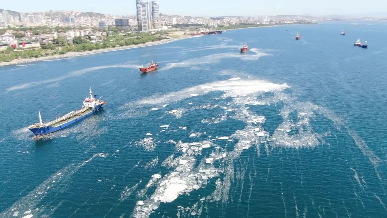 İstanbul sahillerini istila eden deniz salyalarında yoğunluk arttı! video - Sayfa 3