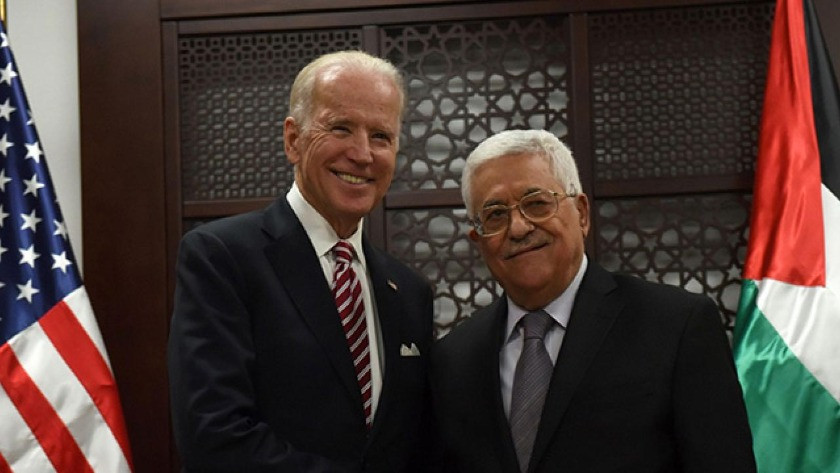 Joe Biden, Filistin Devlet Başkanı Mahmud Abbas'la görüştü