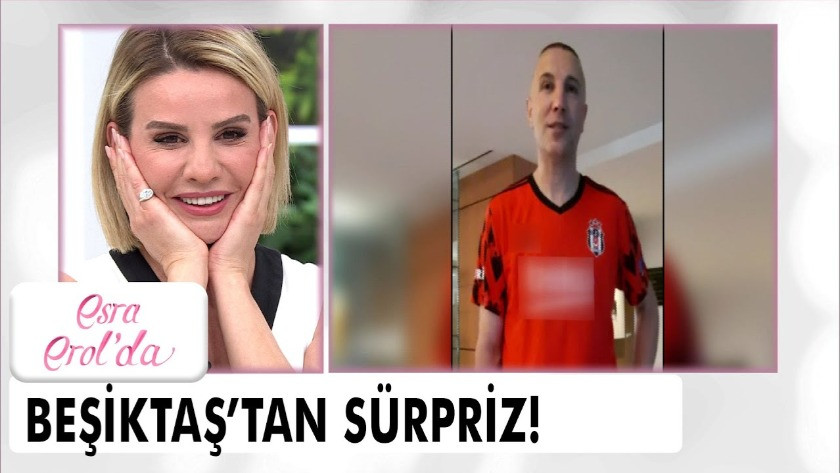 Şampiyon Beşiktaş'ın futbolcularından Esra Erol'a sürpriz!