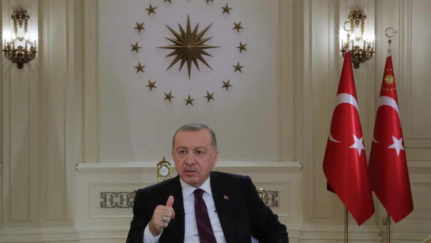Cumhurbaşkanı Erdoğan'ın TRT Yayınında dikkat çeken detay