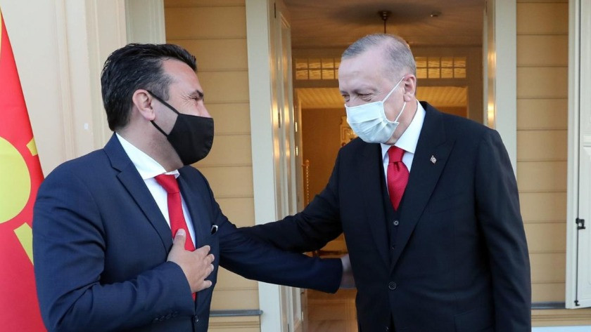 Erdoğan Makedonya Başbakanı Zaev'i kabul etti