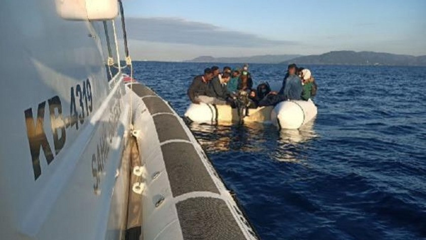 17 düzensiz göçmeni, Türk Sahil Güvenliği kurtardı