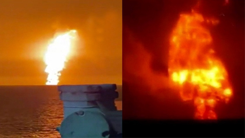 Hazar Denizi'ndeki büyük patlamanın nedeni henüz bilinmiyor! video