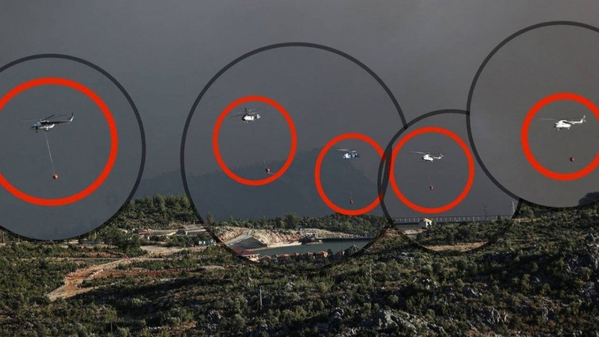 Fahrettin Altun, yangına müdahale eden helikopterleri paylaştı