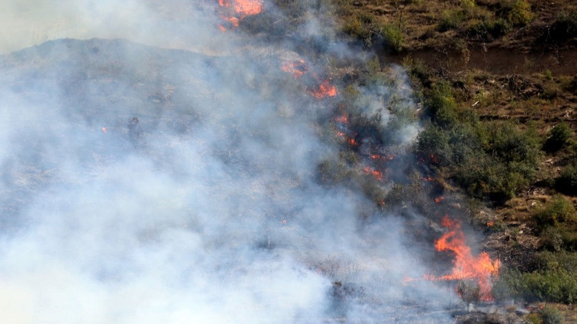 Karabük'te korkutan yangın! Alevler büyüyor
