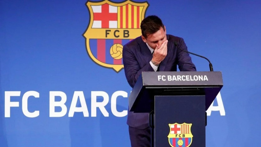Lionel Messi gözyaşları içinde Barcelona'ya veda etti